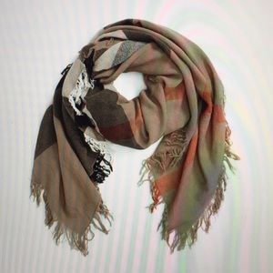Burberry Check Wool Scarf